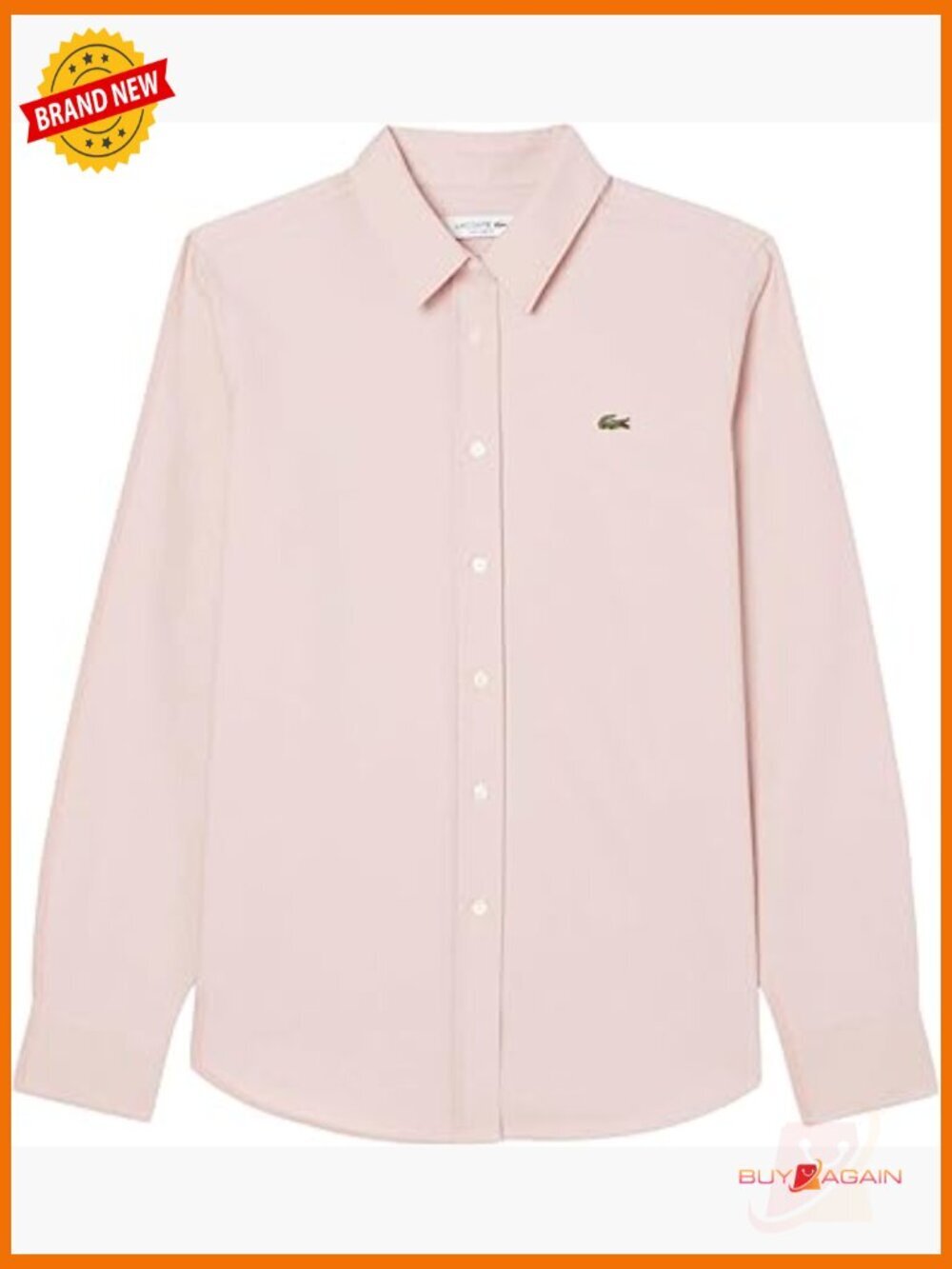 Regular Fit Cotton Oxford Shirt Long Sleeve Button Down Blouse